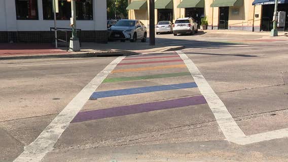 Dallas asks for exemption to order to remove rainbow crosswalks to keep road funding