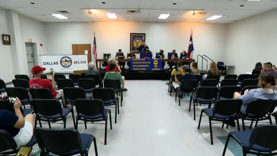 North Texas union members stand against government shutdown as mass firings begin