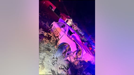 Johnson County high-speed chase ends with deputy injured in fiery crash, suspect arrested