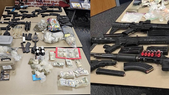 Dallas Police seize 14 firearms, $8K cash, and large drug stash; 2 gang members arrested