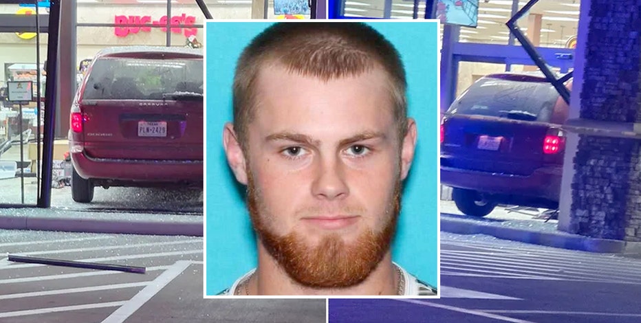 Triple-murder suspect crashes into Ennis Buc-ee's, injures pedestrian