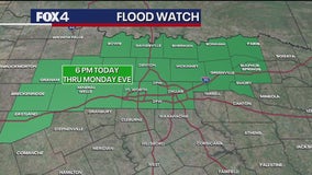 Dallas weather: Flood Watch issued for areas north of I-20