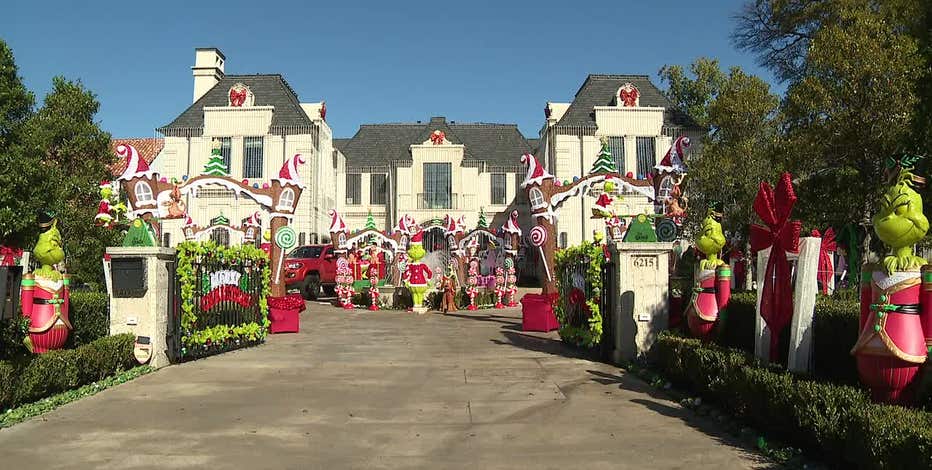 Viral Dallas Christmas mansion has a new Grinch theme for 2025