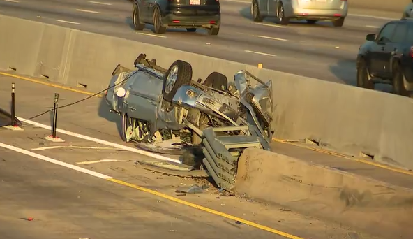 Person resuscitated after rollover crash on US 75 in Richardson