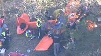 Officials extract pilot after small plane crashes in Parker County