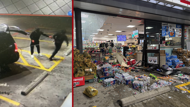 ATM dragged through storefront in failed Christmas Eve robbery