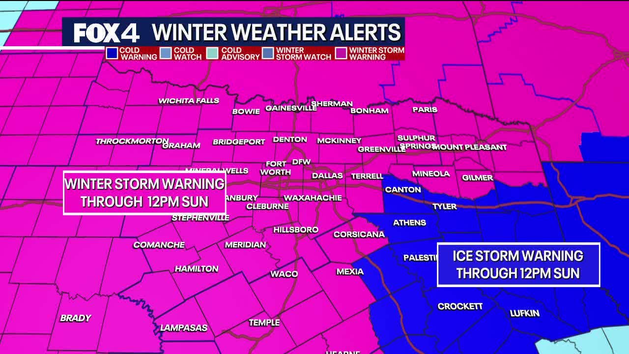 Dallas Weather: Dangerous ice and sleet as winter storm hits North Texas; Latest school closures