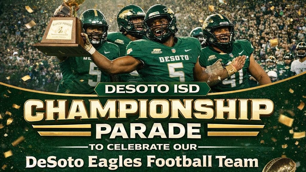 DeSoto Eagles to celebrate state football championship with parade on Jan. 24