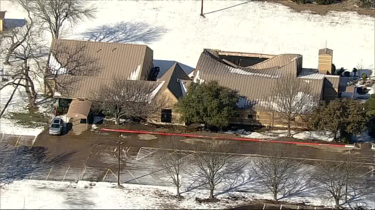 Church roof collapses in Cedar Hill due to snow accumulation from winter storm