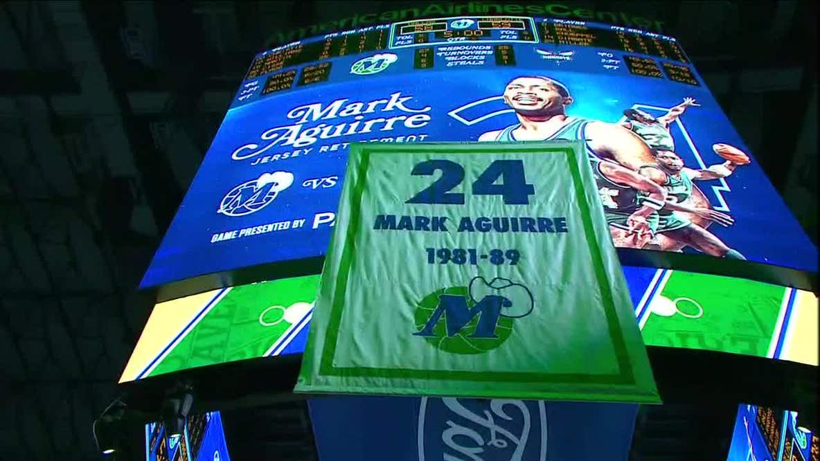 Dallas Mavs retire Mark Aguirre’s No. 24 jersey