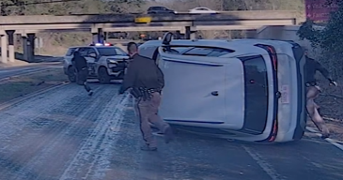 Texas police chase ends with flipped car | FOX 26 Houston