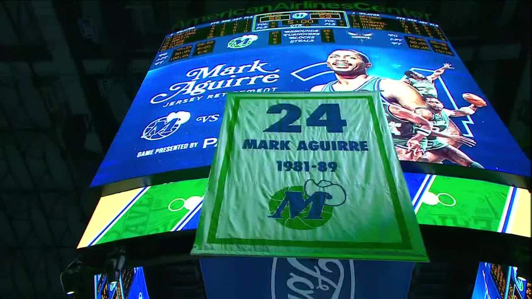 Dallas Mavs retire Mark Aguirre’s No. 24 jersey