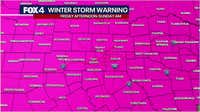 Dallas weather: Winter Storm Warning issued for North Texas
