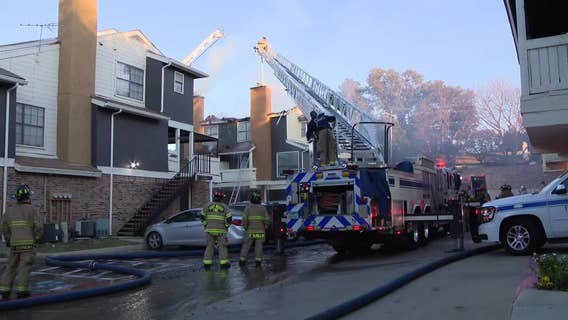 Fort Worth apartment fire displaces several families