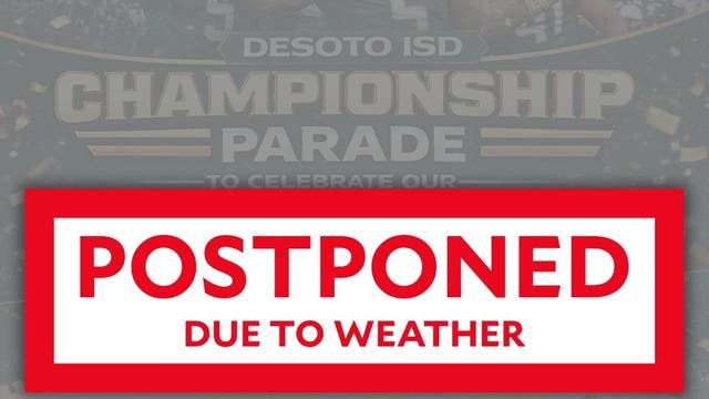 DeSoto state championship parade postponed to Jan. 31 due to winter storm