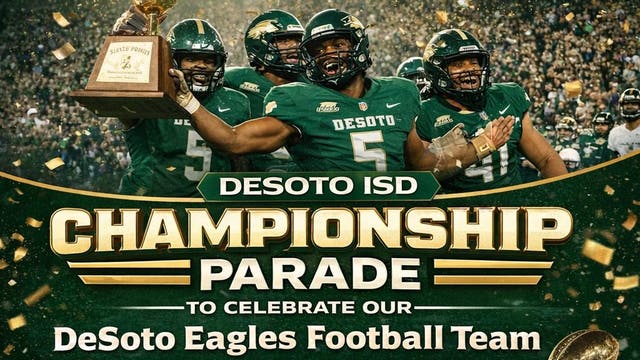 DeSoto Eagles to celebrate state football championship with parade on Jan. 24