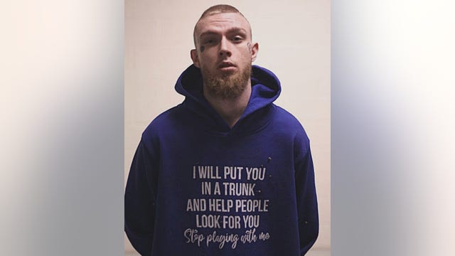 ‘I will put you in a trunk’: Fugitive arrested in Azle death investigation wearing disturbing sweatshirt