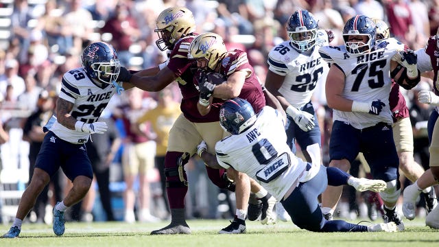 Texas State wallops Rice at Armed Forces Bowl
