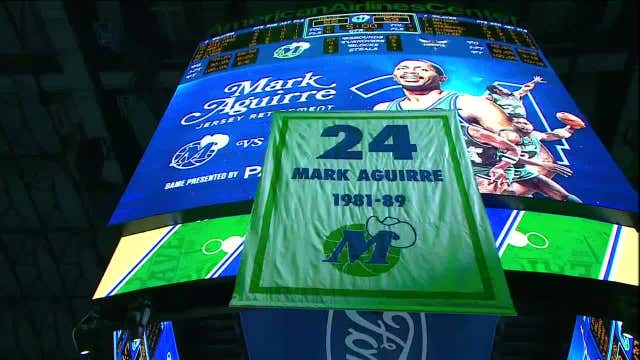 Dallas Mavs retire Mark Aguirre’s No. 24 jersey