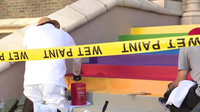 Oak Lawn church’s rainbow steps OKed despite city code concerns