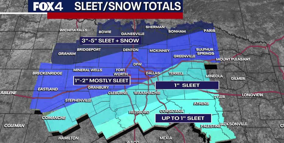Dallas Weather: How much snow did Dallas get? Snow totals, power outages and dangerous -12° wind chill