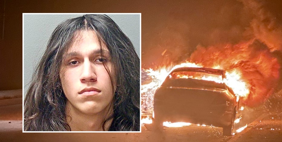 Teen arrested after string of holiday vehicle arsons in Fort Worth