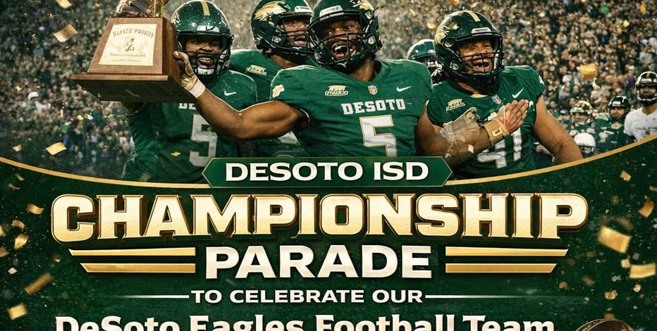 DeSoto Eagles to celebrate state football championship with parade on Jan. 24