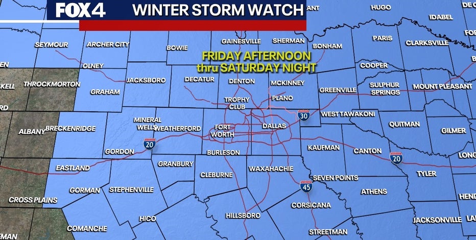Dallas weather: Wintry mix of snow and ice expected to hit North Texas this week