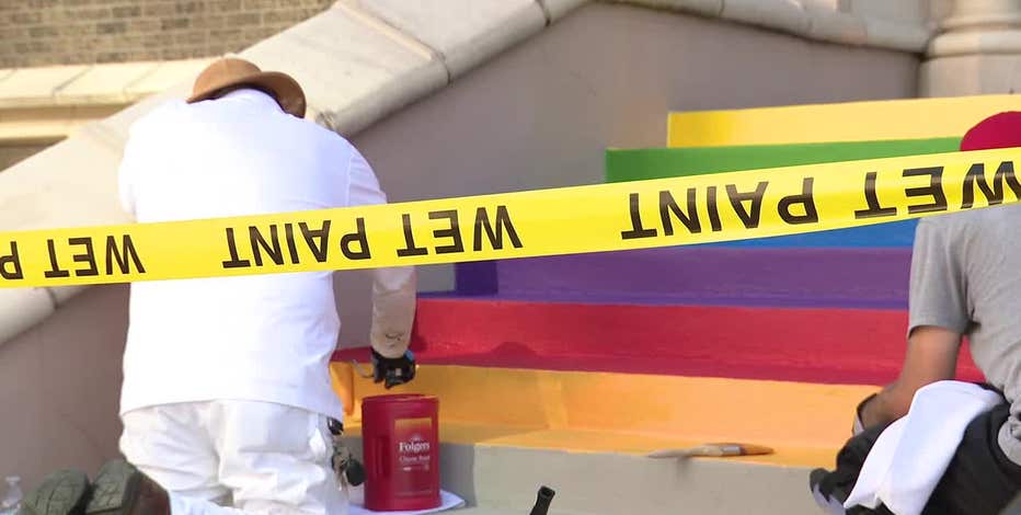 Oak Lawn church’s rainbow steps OKed despite city code concerns