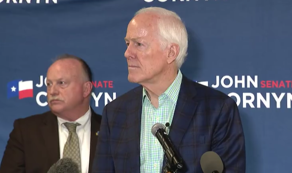 Cornyn warns GOP could lose Senate as Texas early voting enters 2nd day