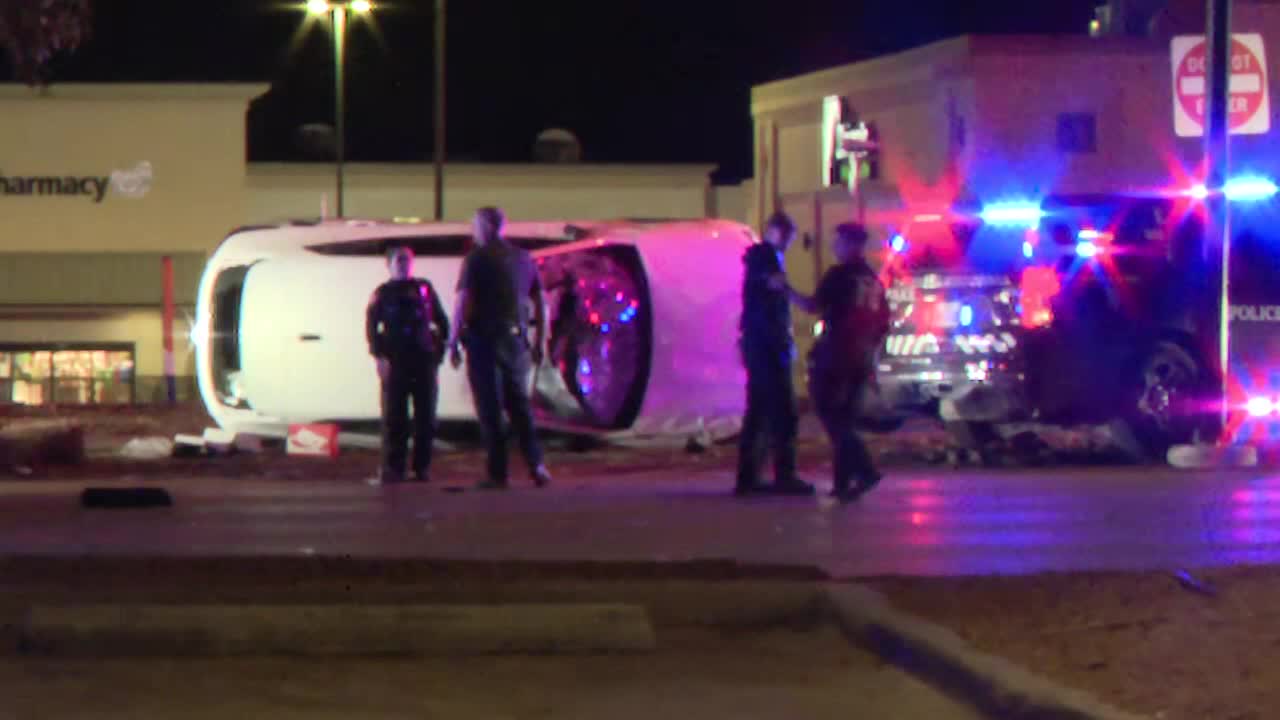 High-speed chase hits 110 mph before ending in rollover crash; 4 in custody