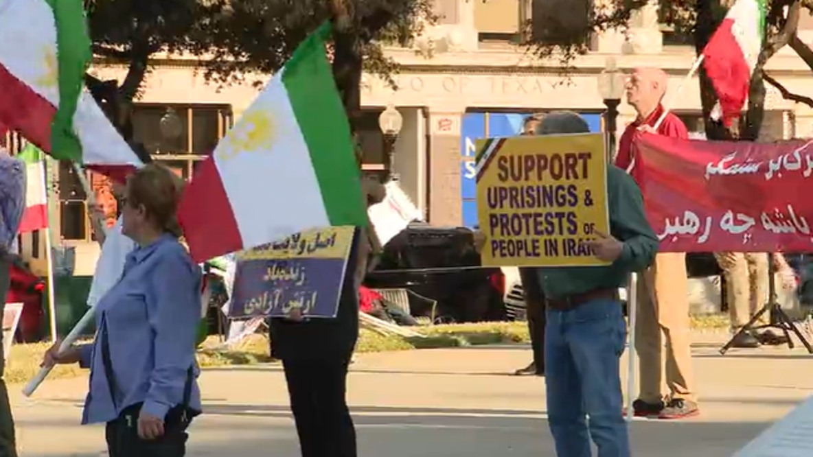 North Texas protesters clash over US involvement in Israel, Iran conflict