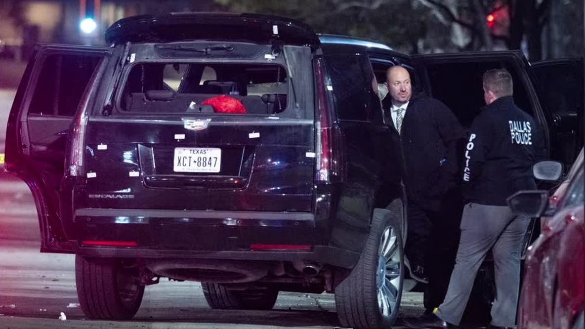 Dallas shooting: Gunman at large after firing 36+ rounds into SUV, killing female driver