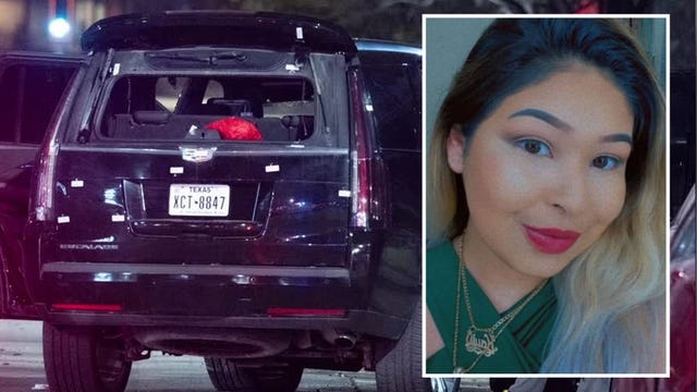 Dallas shooting: Female driver killed after car riddled with 30+ bullets, suspect at large
