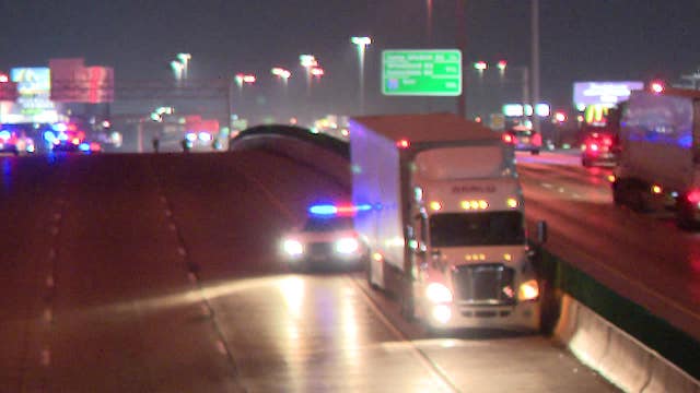Pedestrian killed in semi-truck collision on Dallas freeway