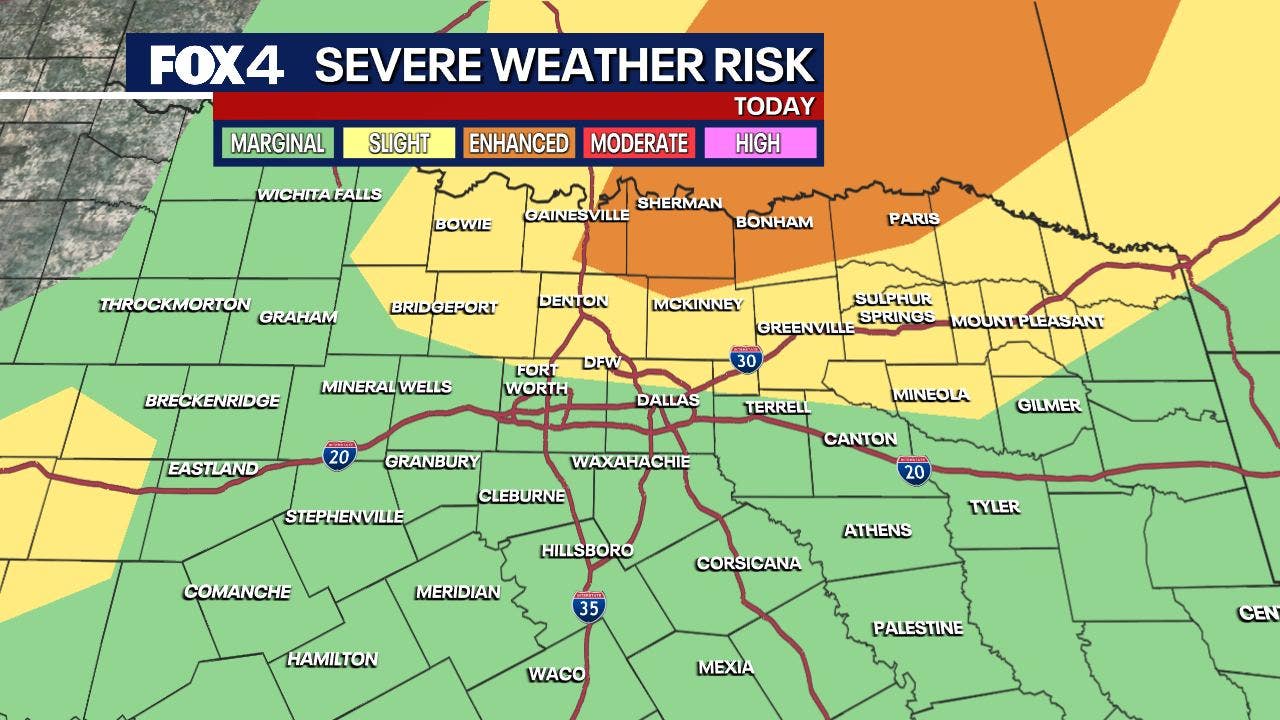 Dallas weather: Severe storms bring flooding, hail and tornado risks this weekend
