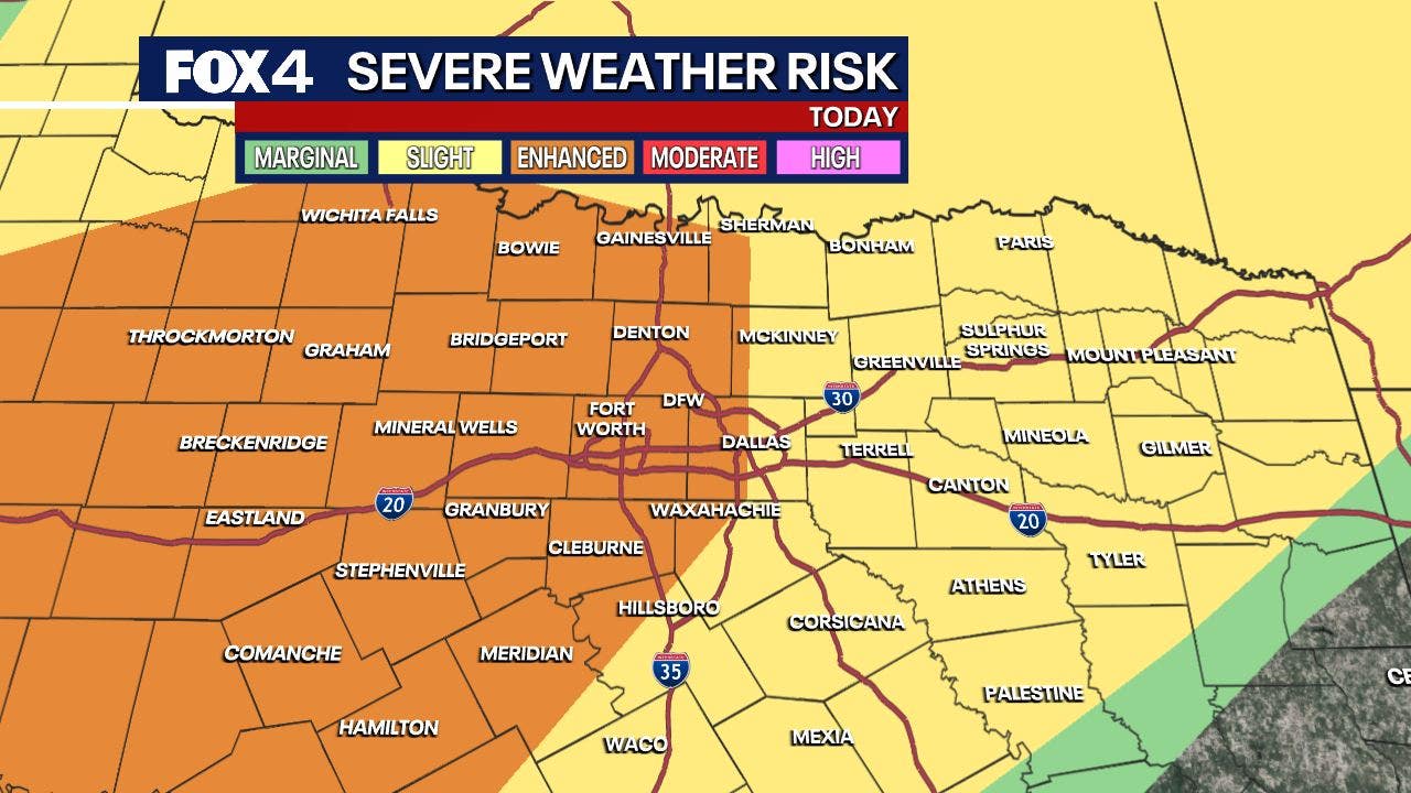 Dallas weather: Severe storms bring hail and tornado threats | See timing