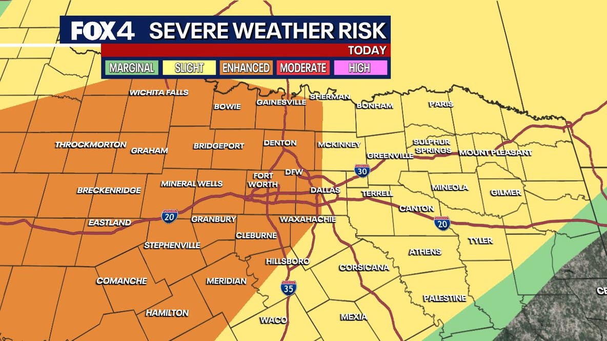 Dallas weather: Severe storms bring hail and tornado threats | See timing