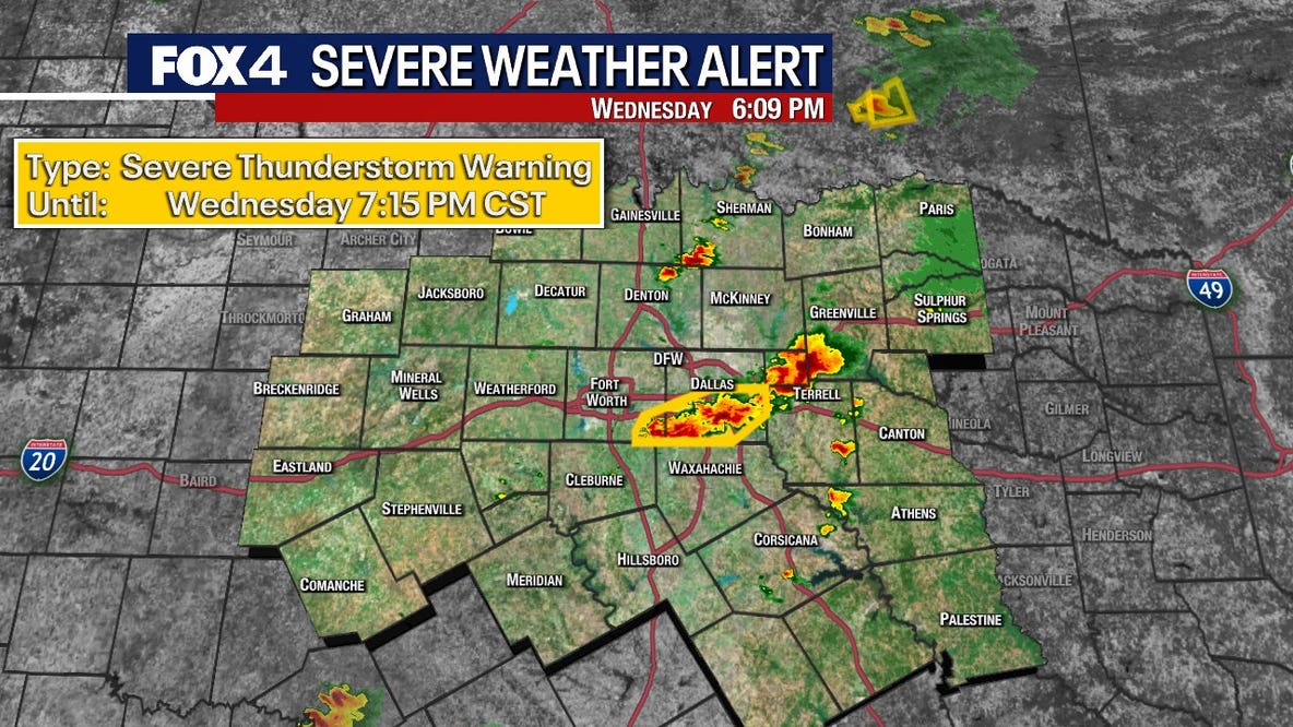 Dallas weather: Storms hit North Texas as Severe Thunderstorm Watch issued for the region