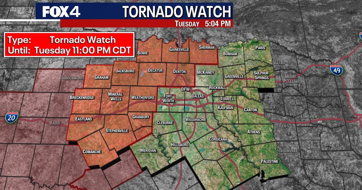 Dallas Weather live updates: Tornado Watch issued for parts of North Texas