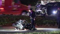 Dallas police search for driver who struck motorcycle officer on I-35E