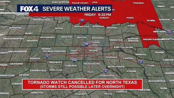 Dallas weather: Tornado Watch canceled for North Texas