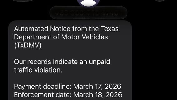 Texas police warn of viral DMV text scam targeting drivers over fake traffic tickets