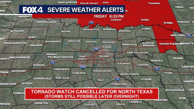 Dallas weather: Tornado Watch canceled for North Texas