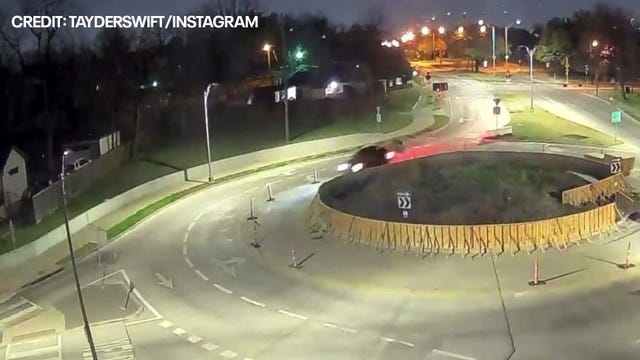 Oak Cliff roundabout sees another crash after protective barrier added