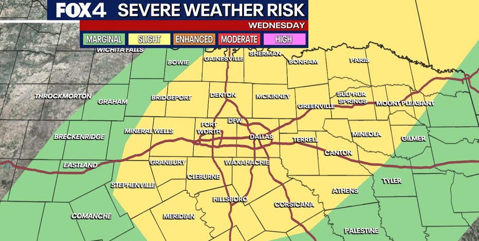 Dallas weather: Severe storms bring damaging winds, possible large hail and tornado risk