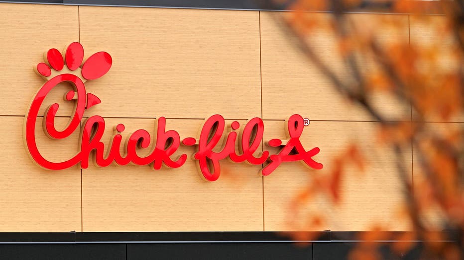 Signage for a Chick-fil-A restaurant is shown on Nov. 6, 2025.