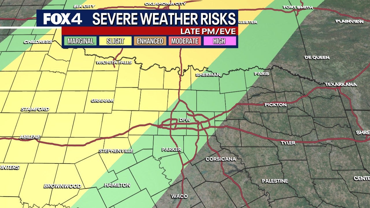Dallas Weather: Severe storms, large hail threaten North Texas Tuesday night