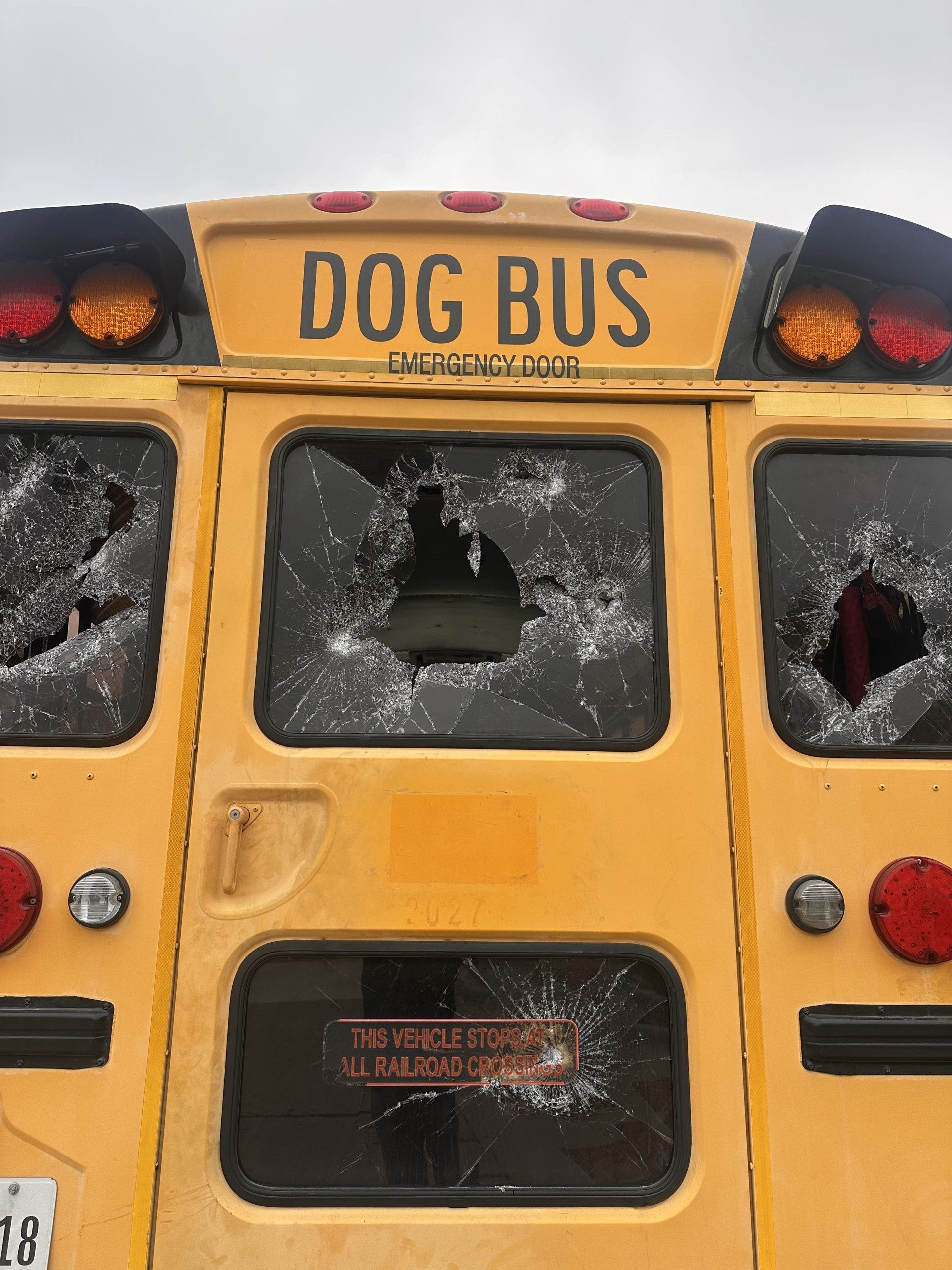 "Adventure Doggy Bus" in The Colony vandalized