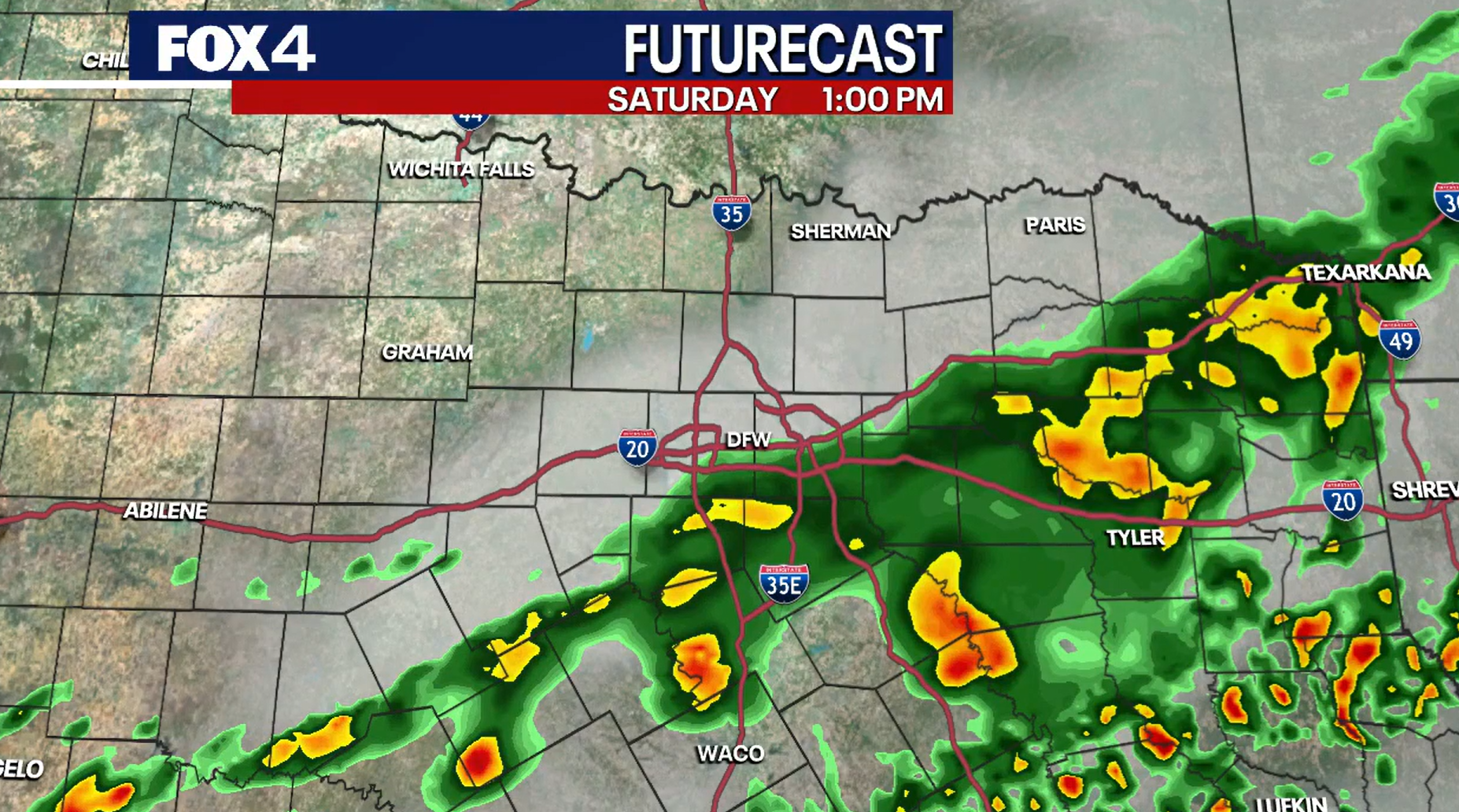 Dallas weather: Stormy start to Saturday